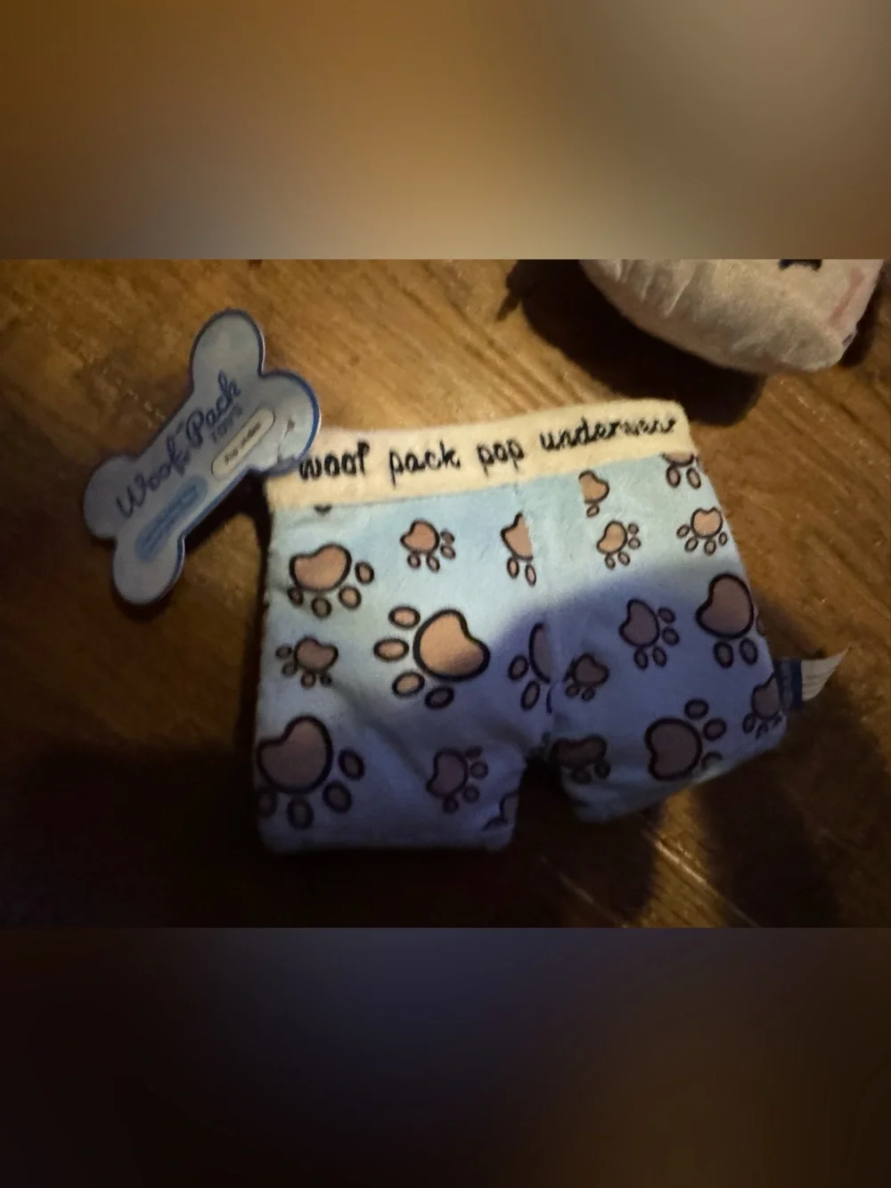 Woof pack Dog toy laundry pack boxers, sleep mask, pawjama shirt all NEW BARK